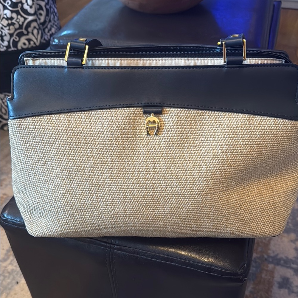 Elegant Black and Tan Women's Bag